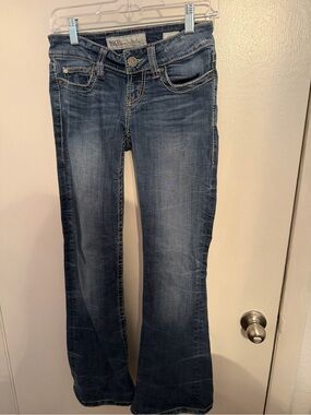 BKE Stellah Women's Dark Blue Flare Jeans